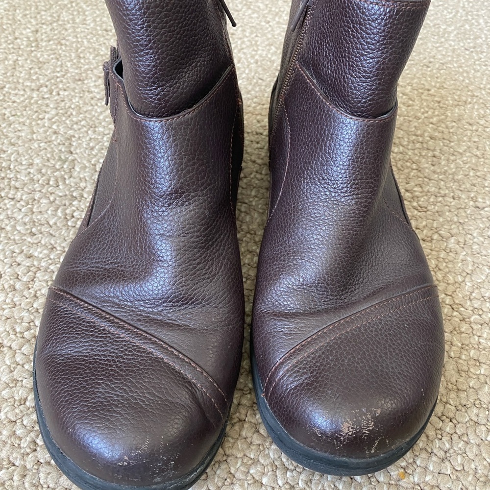 Clarks Brown Ankle Boots